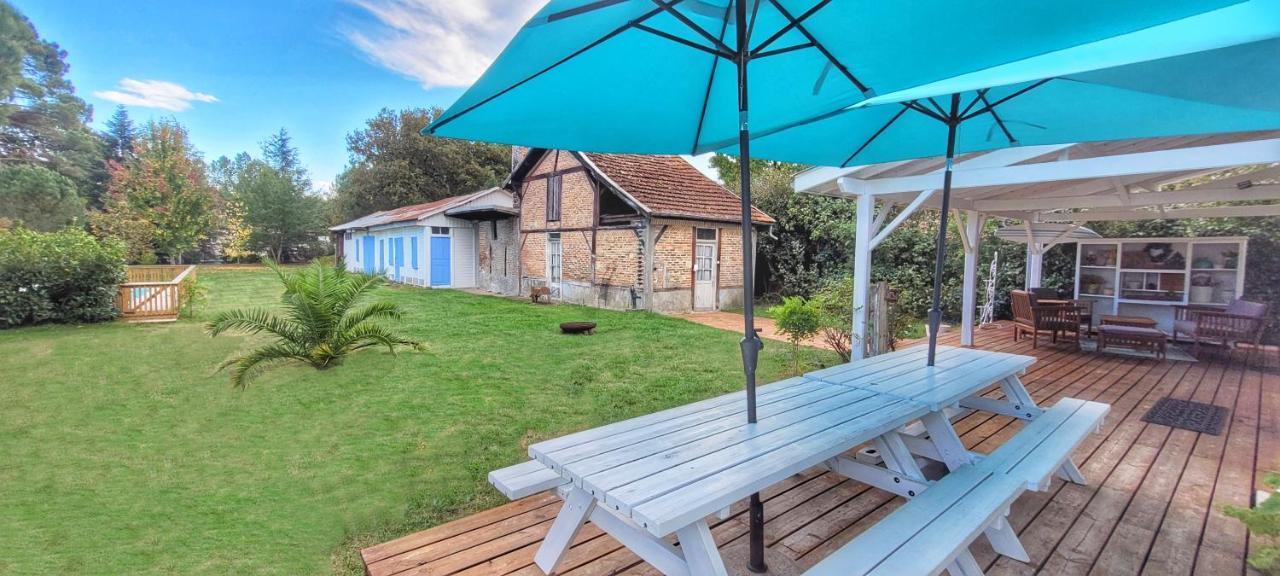 Charmante Maison Dans Les Landes X 10 Avec Piscine Et Salle D Escalade Lue Exterior foto