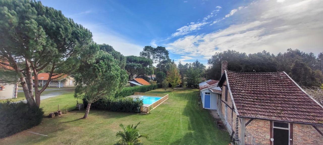 Charmante Maison Dans Les Landes X 10 Avec Piscine Et Salle D Escalade Lue Exterior foto
