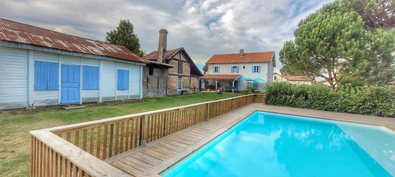 Charmante Maison Dans Les Landes X 10 Avec Piscine Et Salle D Escalade Lue Exterior foto
