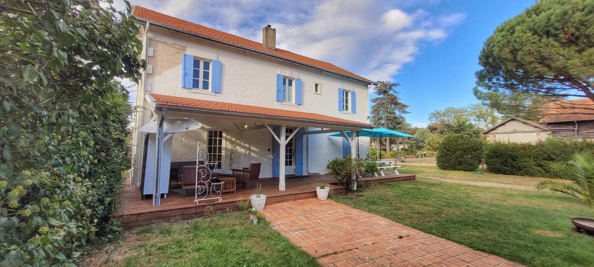 Charmante Maison Dans Les Landes X 10 Avec Piscine Et Salle D Escalade Lue Exterior foto