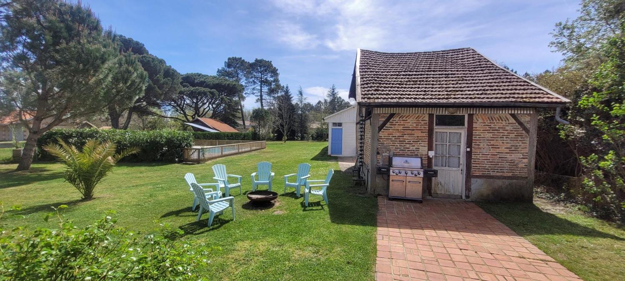 Charmante Maison Dans Les Landes X 10 Avec Piscine Et Salle D Escalade Lue Exterior foto