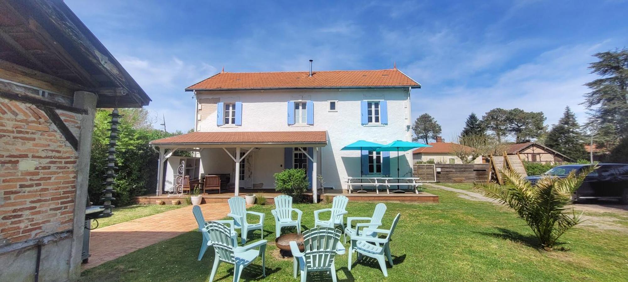 Charmante Maison Dans Les Landes X 10 Avec Piscine Et Salle D Escalade Lue Exterior foto